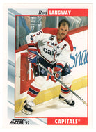 Rod Langway - Washington Capitals (NHL Hockey Card) 1992-93 Score # 143 Mint