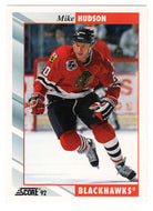 Mike Hudson - Chicago Blackhawks (NHL Hockey Card) 1992-93 Score # 156 Mint