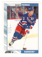 James Patrick - New York Rangers (NHL Hockey Card) 1992-93 Score # 203 Mint