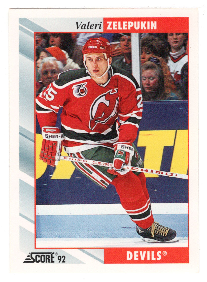 Valeri Zelepukin - New Jersey Devils (NHL Hockey Card) 1992-93 Score # 206 Mint