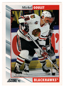 Michel Goulet - Chicago Blackhawks (NHL Hockey Card) 1992-93 Score # 222 Mint