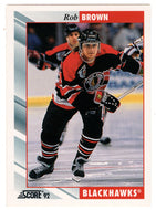 Rob Brown - Chicago Blackhawks (NHL Hockey Card) 1992-93 Score # 244 Mint