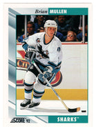 Brian Mullen - San Jose Sharks (NHL Hockey Card) 1992-93 Score # 278 Mint