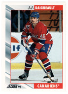 J.J. Daigneault - Montreal Canadiens (NHL Hockey Card) 1992-93 Score # 311 Mint