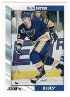 Rich Sutter - St. Louis Blues (NHL Hockey Card) 1992-93 Score # 327 Mint