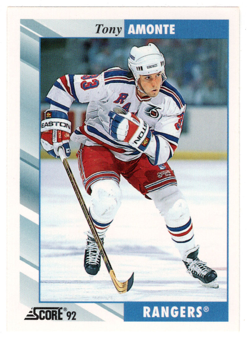 Tony Amonte - New York Rangers (NHL Hockey Card) 1992-93 Score # 389 Mint