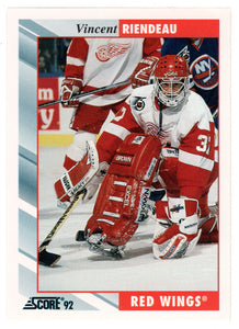 Vincent Riendeau - Detroit Red Wings (NHL Hockey Card) 1992-93 Score # 396 Mint