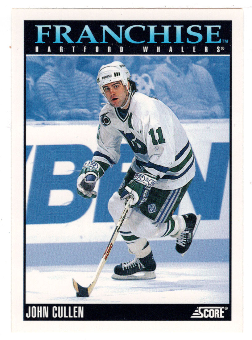 John Cullen - Hartford Whalers - Franchise Player (NHL Hockey Card) 1992-93 Score # 425 Mint
