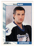 Basil McRae - Tampa Bay Lightning (NHL Hockey Card) 1992-93 Score # 509 Mint