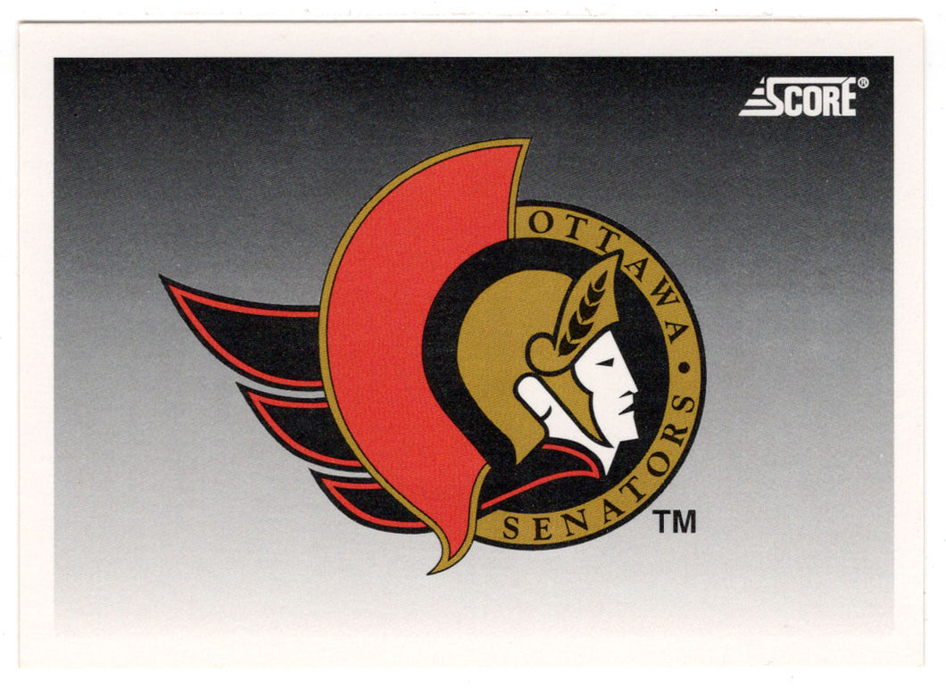 Ottawa Senators Team Logo (NHL Hockey Card) 1992-93 Score # 512 Mint