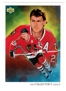 Steve Larmer - Chicago Blackhawks - Checklist (NHL Hockey Card) 1992-93 Upper Deck # 4 Mint