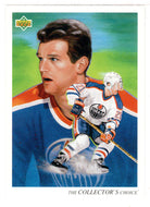 Vincent Damphousse - Edmonton Oilers - Checklist (NHL Hockey Card) 1992-93 Upper Deck # 6 Mint