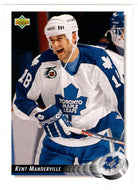 Kent Manderville - Toronto Maple Leafs (NHL Hockey Card) 1992-93 Upper Deck # 32 Mint