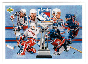 New York Rangers - Presidents' Trophy (NHL Hockey Card) 1992-93 Upper Deck # 34 Mint