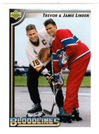 Trevor Linden - Jamie Linden - Vancouver Canucks - Spokane Chiefs - Bloodlines (NHL Hockey Card) 1992-93 Upper Deck # 38 Mint