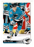 Mike Sullivan - San Jose Sharks (NHL Hockey Card) 1992-93 Upper Deck # 46 Mint