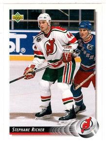 Stephane Richer - New Jersey Devils (NHL Hockey Card) 1992-93 Upper Deck # 56 Mint