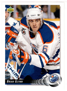 Brian Glynn - Edmonton Oilers (NHL Hockey Card) 1992-93 Upper Deck # 64 Mint