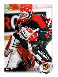 Jim Waite - Chicago Blackhawks (NHL Hockey Card) 1992-93 Upper Deck # 67 Mint