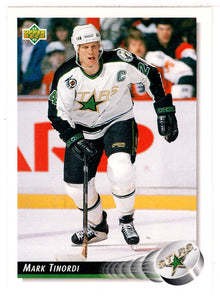 Mark Tinordi - Minnesota North Stars (NHL Hockey Card) 1992-93 Upper Deck # 73 Mint