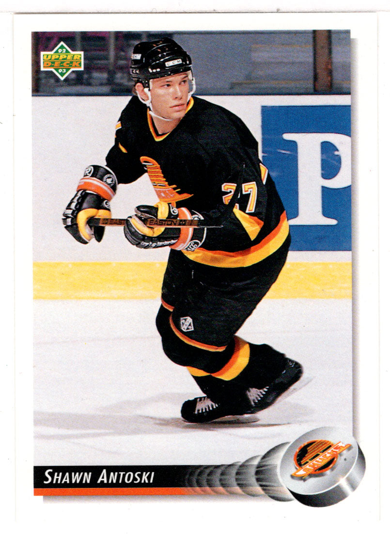 Shawn Antoski - Vancouver Canucks (NHL Hockey Card) 1992-93 Upper Deck # 81 Mint