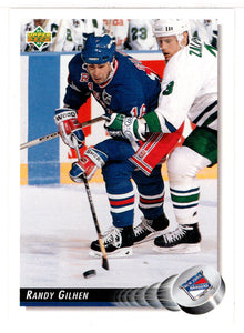 Randy Gilhen - New York Rangers (NHL Hockey Card) 1992-93 Upper Deck # 82 Mint