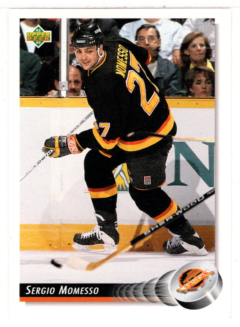 Sergio Momesso - Vancouver Canucks (NHL Hockey Card) 1992-93 Upper Deck # 85 Mint