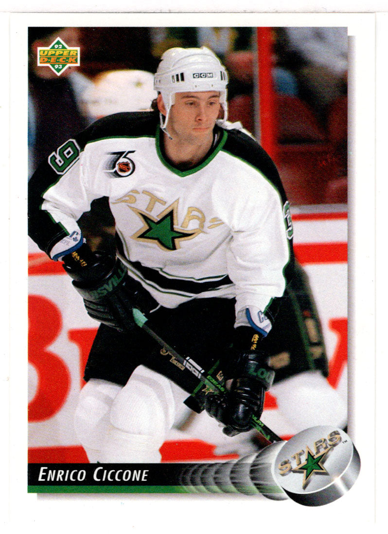 Enrico Ciccone - Minnesota North Stars (NHL Hockey Card) 1992-93 Upper Deck # 90 Mint