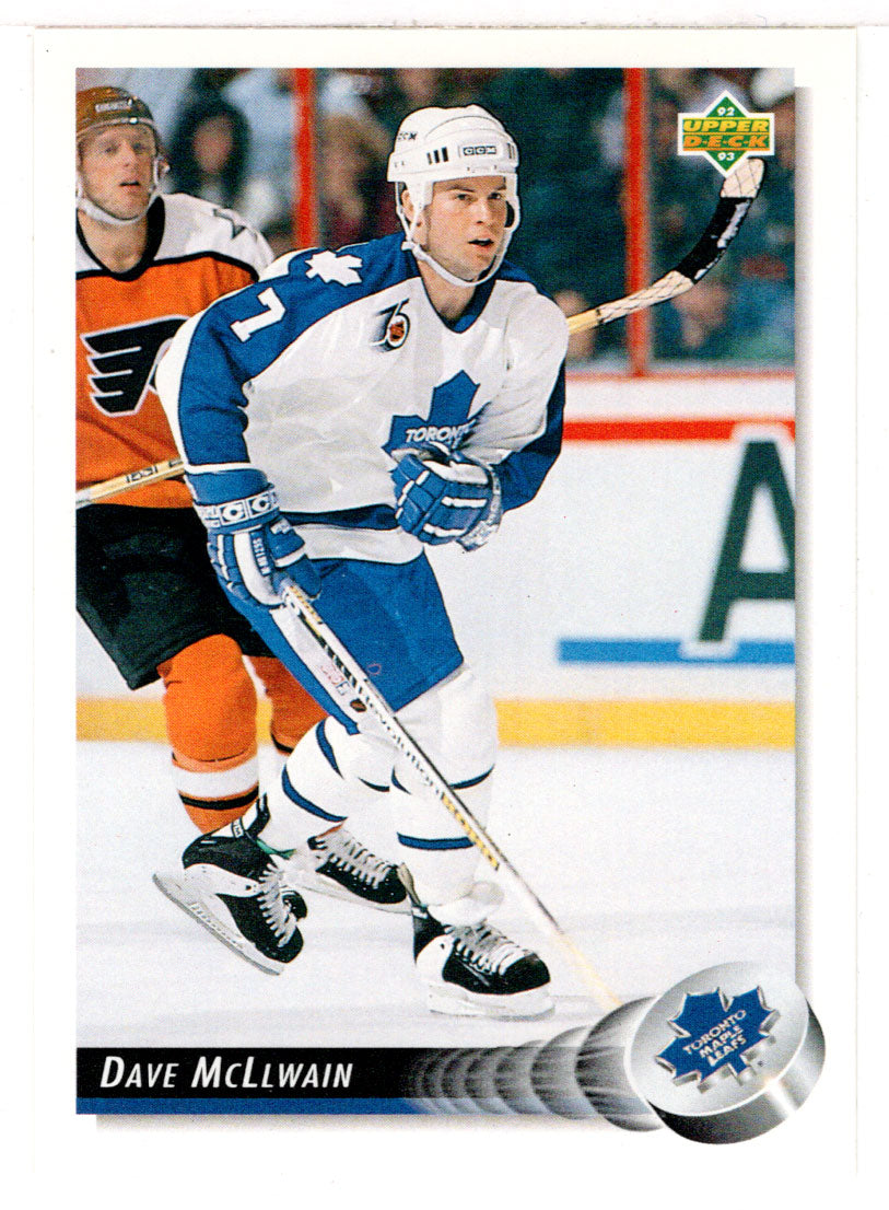 Dave McLlwain - Toronto Maple Leafs (NHL Hockey Card) 1992-93 Upper Deck # 93 Mint