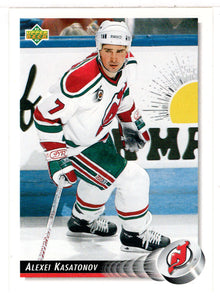 Alexei Kasatonov - New Jersey Devils (NHL Hockey Card) 1992-93 Upper Deck # 96 Mint