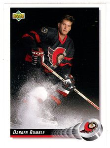 Darren Rumble RC - Ottawa Senators (NHL Hockey Card) 1992-93 Upper Deck # 110 Mint