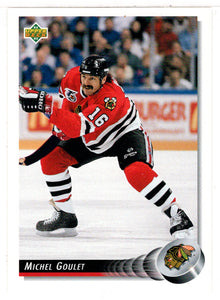 Michel Goulet - Chicago Blackhawks (NHL Hockey Card) 1992-93 Upper Deck # 113 Mint