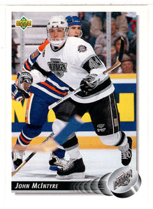 John McIntyre - Los Angeles Kings (NHL Hockey Card) 1992-93 Upper Deck # 118 Mint