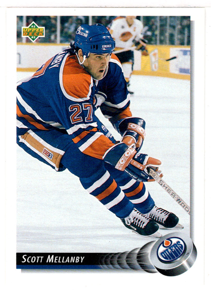 Scott Mellanby - Edmonton Oilers (NHL Hockey Card) 1992-93 Upper Deck # 119 Mint