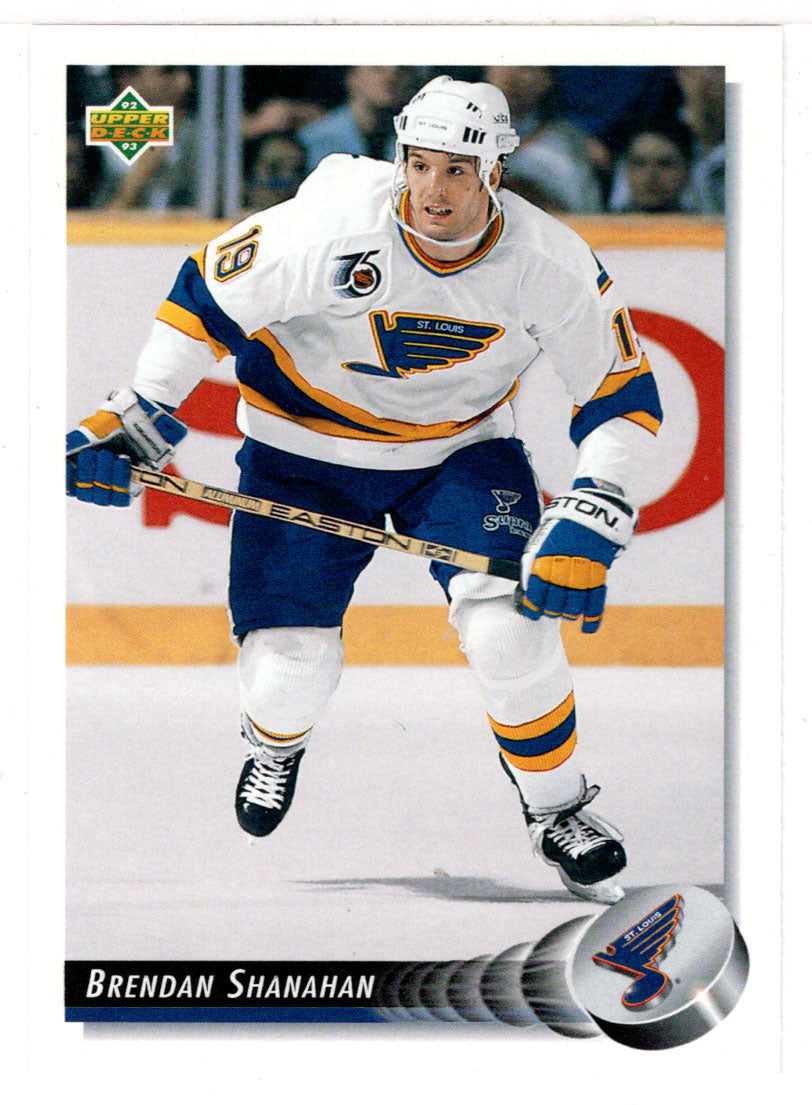 Brendan Shanahan - St. Louis Blues (NHL Hockey Card) 1992-93 Upper Deck # 122 Mint