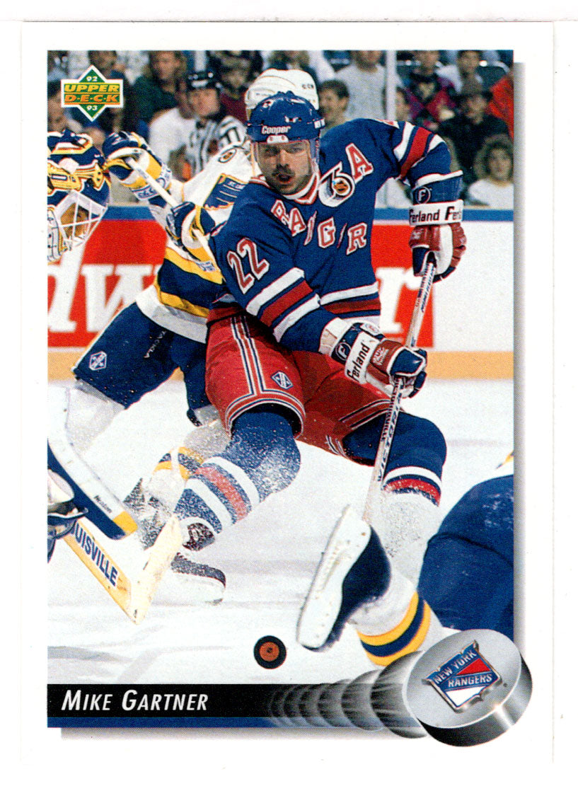 Mike Gartner - New York Rangers (NHL Hockey Card) 1992-93 Upper Deck # 126 Mint