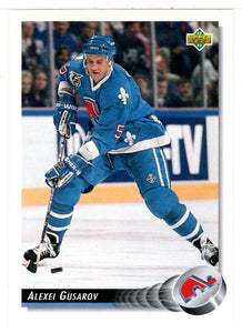 Alexei Gusarov - Quebec Nordiques (NHL Hockey Card) 1992-93 Upper Deck # 127 Mint