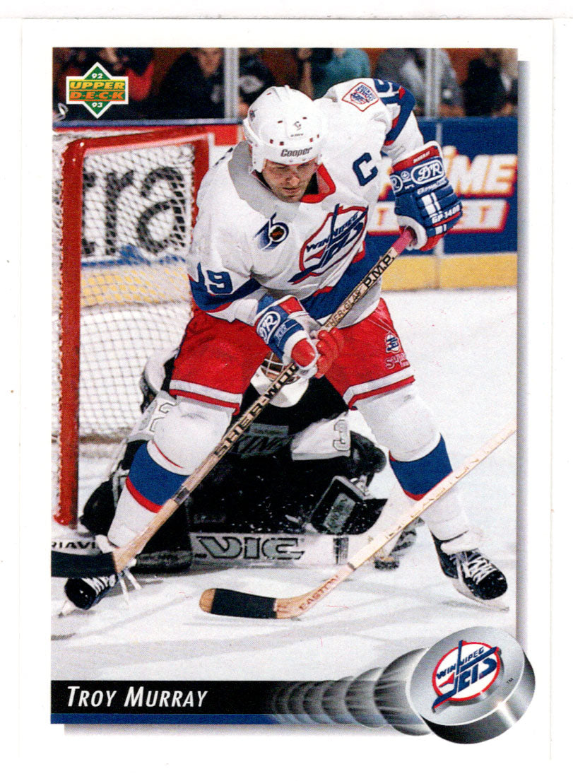 Troy Murray - Winnipeg Jets (NHL Hockey Card) 1992-93 Upper Deck # 129 Mint