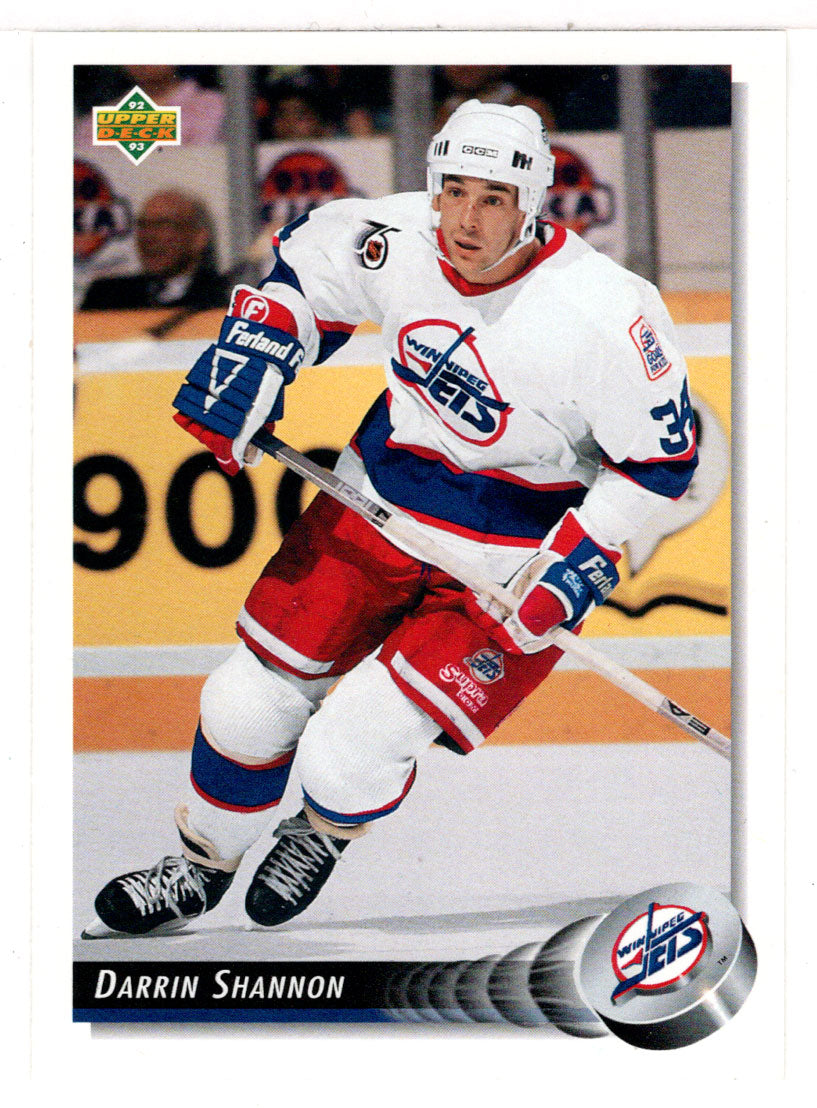 Darrin Shannon - Winnipeg Jets (NHL Hockey Card) 1992-93 Upper Deck # 132 Mint