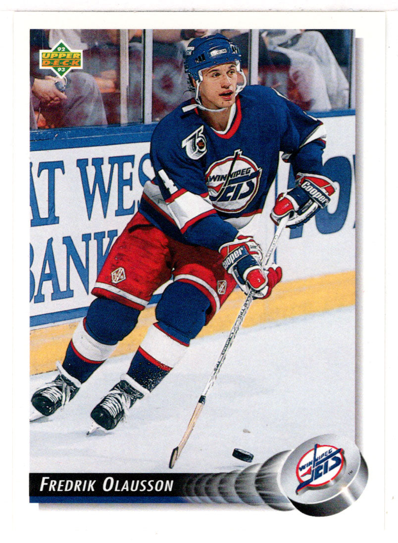 Fredrik Olausson - Winnipeg Jets (NHL Hockey Card) 1992-93 Upper Deck # 136 Mint