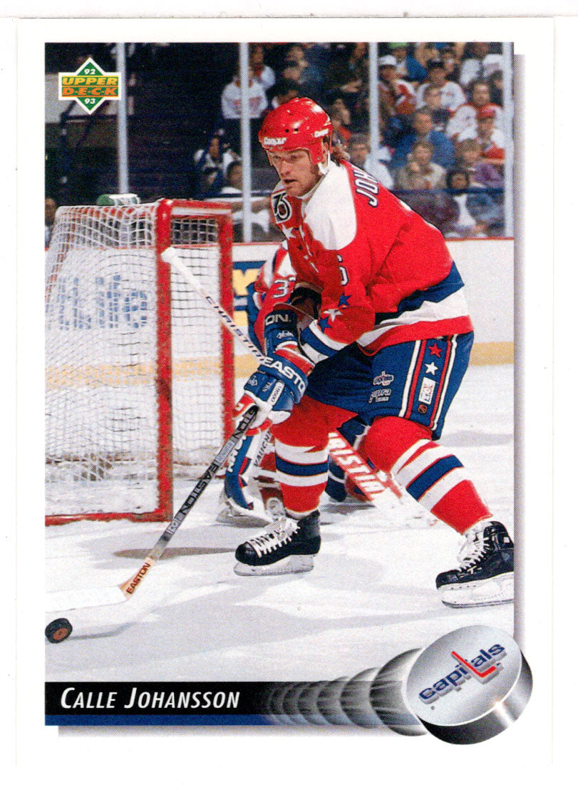 Calle Johansson - Washington Capitals (NHL Hockey Card) 1992-93 Upper Deck # 139 Mint