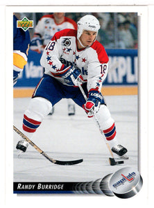 Randy Burridge - Washington Capitals (NHL Hockey Card) 1992-93 Upper Deck # 153 Mint