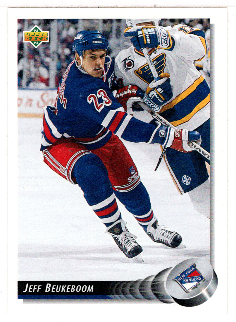 Jeff Beukeboom - New York Rangers (NHL Hockey Card) 1992-93 Upper Deck # 161 Mint