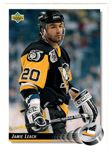 Jamie Leach - Pittsburgh Penguins (NHL Hockey Card) 1992-93 Upper Deck # 168 Mint