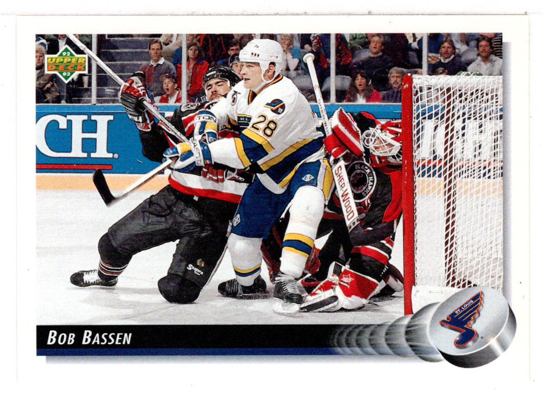 Bob Bassen - St. Louis Blues (NHL Hockey Card) 1992-93 Upper Deck # 181 Mint