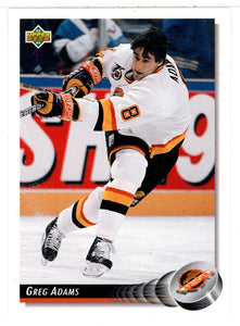 Greg Adams - Vancouver Canucks (NHL Hockey Card) 1992-93 Upper Deck # 192 Mint