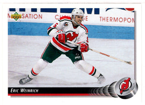 Eric Weinrich - New Jersey Devils (NHL Hockey Card) 1992-93 Upper Deck # 195 Mint