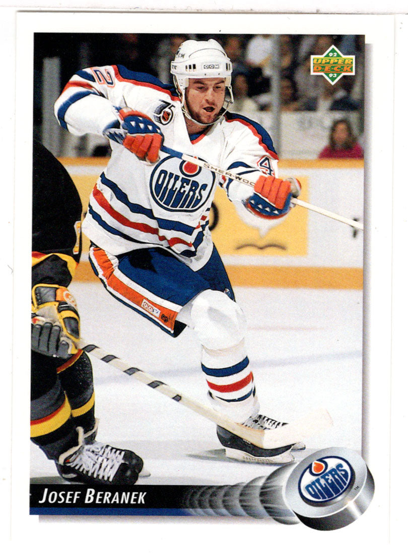 Josef Beranek - Edmonton Oilers (NHL Hockey Card) 1992-93 Upper Deck # 196 Mint