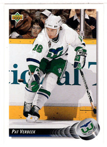 Pat Verbeek - Hartford Whalers (NHL Hockey Card) 1992-93 Upper Deck # 204 Mint