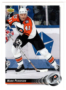 Mark Pederson - Philadelphia Flyers (NHL Hockey Card) 1992-93 Upper Deck # 209 Mint